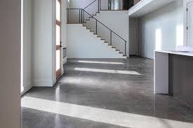 Polished concrete flooring