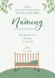 Naming Ceremony Cards