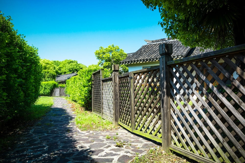 Installation Of a Fence For a Private House