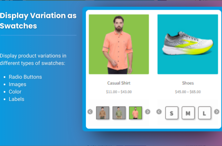 woocommerce product variations swatches